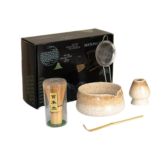 Kit Matcha – The Matcha – Sable Naturel avec Coffret Cadeau et Accessoires - Oshi Matcha