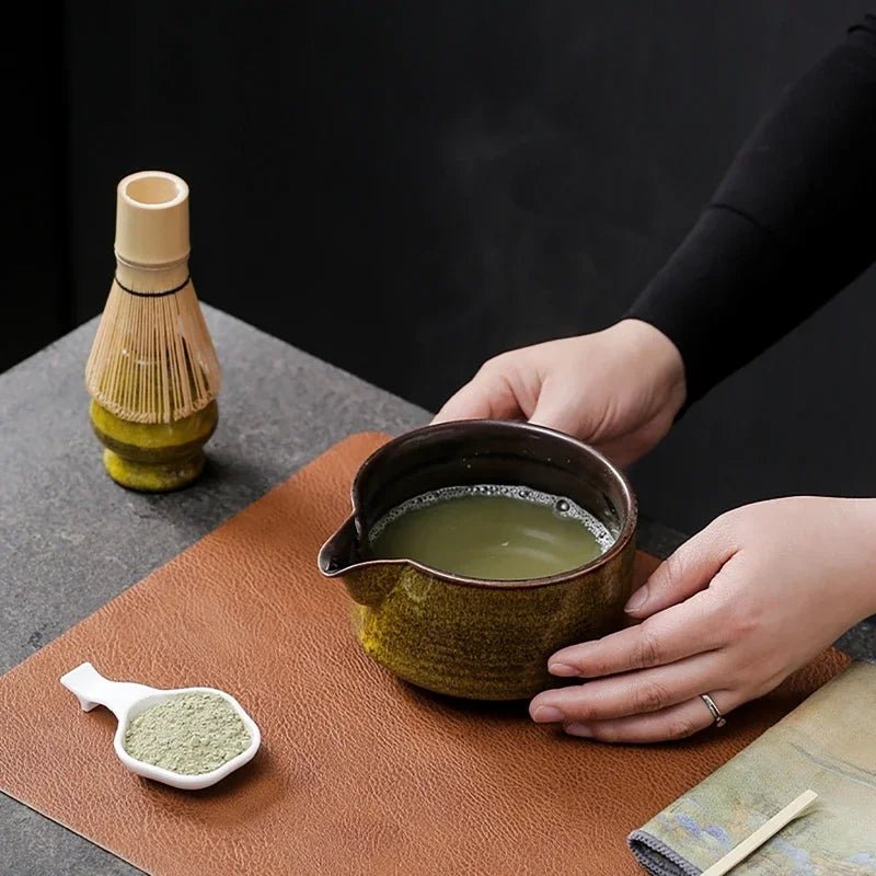 Kit Matcha – The Matcha – Sable Naturel avec Plateau et Accessoires Complets - Oshi Matcha