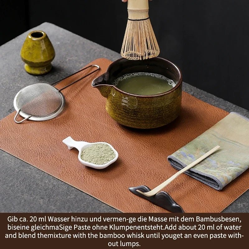 Kit Matcha – The Matcha – Sable Naturel avec Plateau et Accessoires Complets - Oshi Matcha