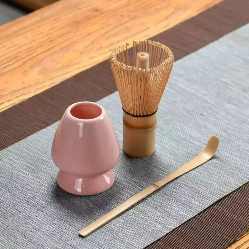 Kit Matcha – The Matcha – Sakura Rose avec Bol et Fouet Bambou - Oshi Matcha