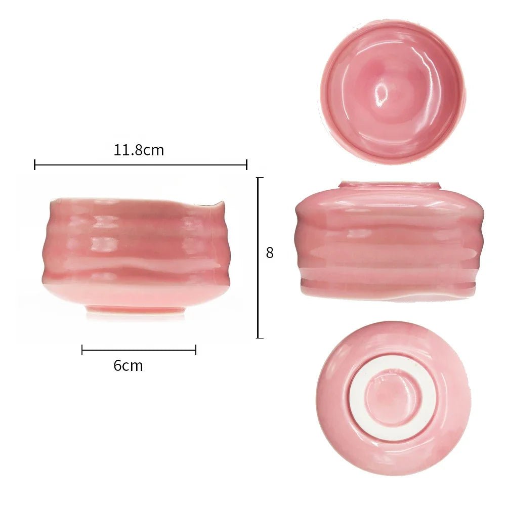 Kit Matcha – The Matcha – Sakura Rose avec Bol et Fouet Bambou - Oshi Matcha