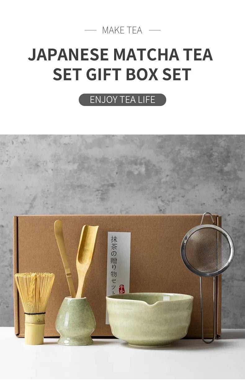 Kit Matcha – The Matcha – Vert Jade avec Coffret Cadeau et Accessoires - Oshi Matcha