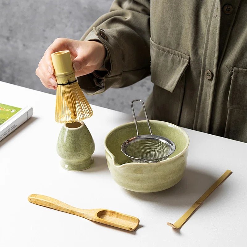 Kit Matcha – The Matcha – Vert Jade avec Coffret Cadeau et Accessoires - Oshi Matcha