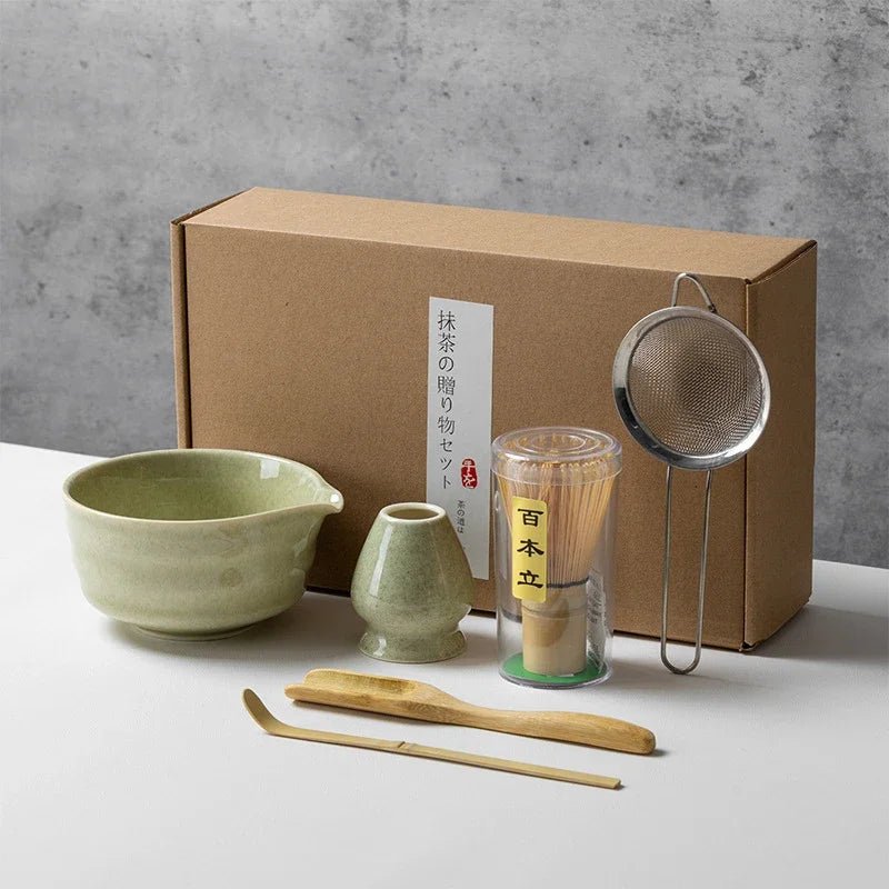 Kit Matcha – The Matcha – Vert Jade avec Coffret Cadeau et Accessoires - Oshi Matcha
