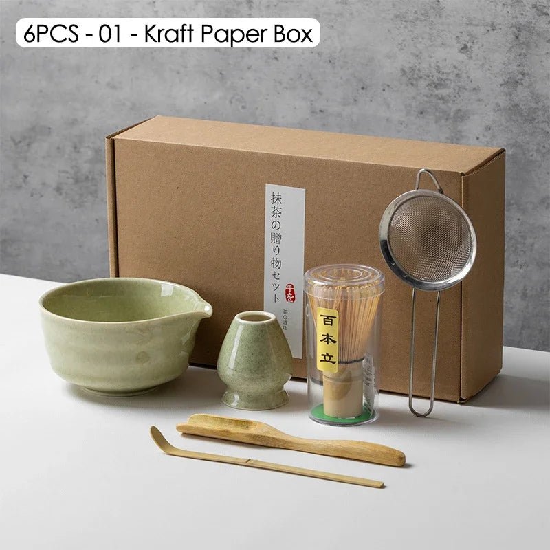 Kit Matcha – The Matcha – Vert Jade avec Coffret Cadeau et Accessoires - Oshi Matcha