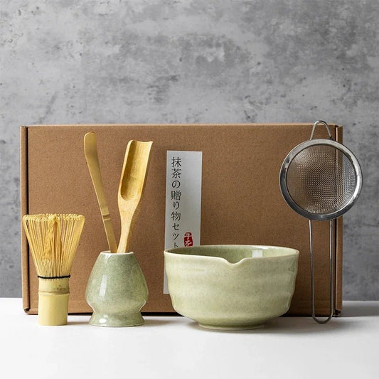 Kit Matcha – The Matcha – Vert Jade avec Coffret Cadeau et Accessoires - Oshi Matcha
