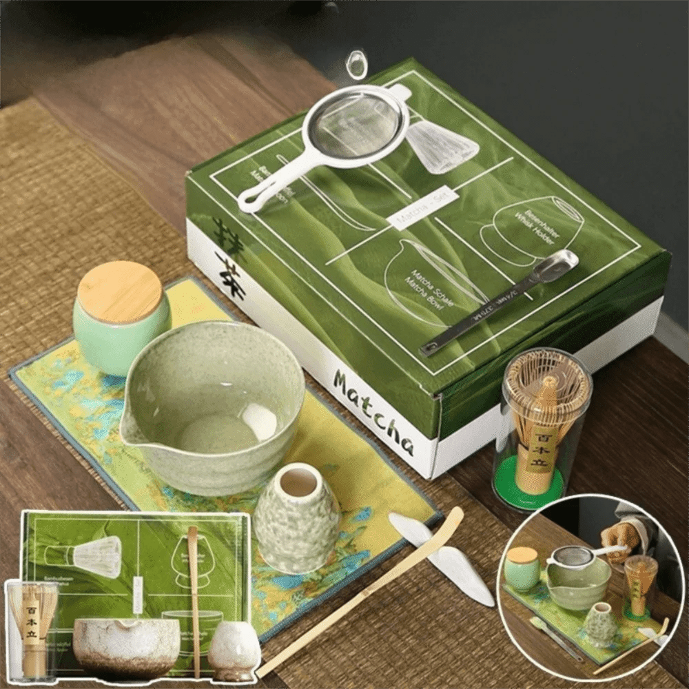 Kit Matcha – The Matcha – Vert Jade avec Plateau et Accessoires Complets - Oshi Matcha