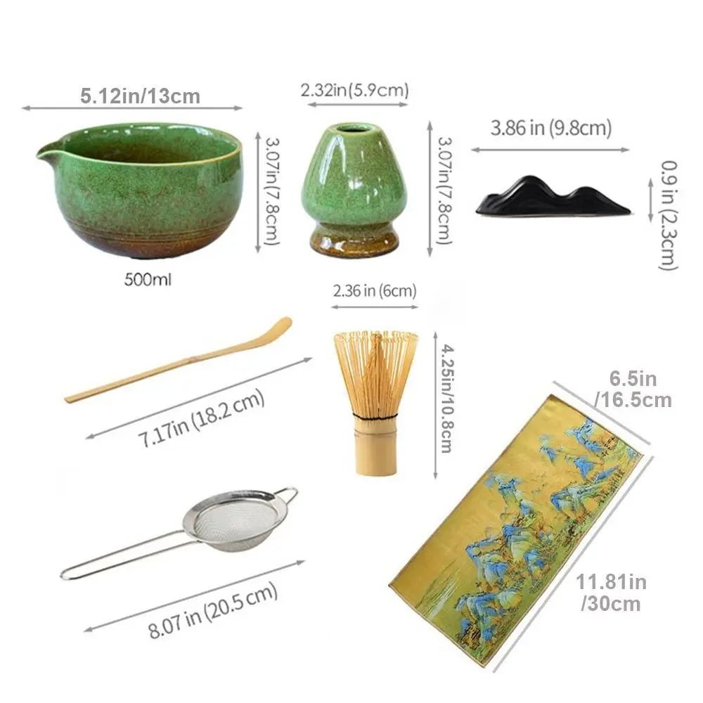 Kit Matcha – The Matcha – Vert Jade avec Plateau et Accessoires Complets - Oshi Matcha