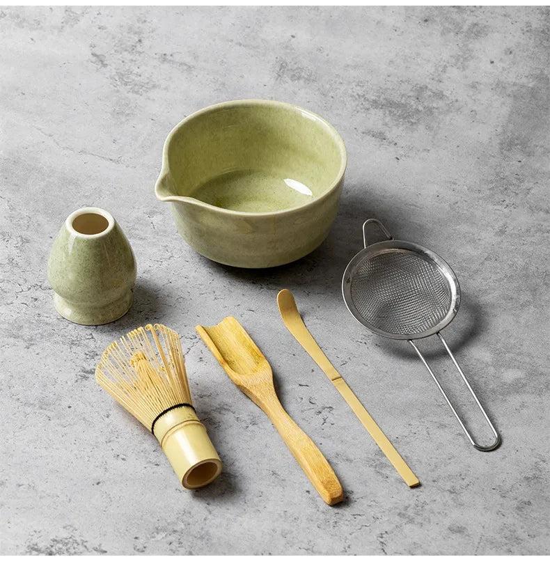 Kit Matcha – The Matcha – Vert Lime avec Coffret Cadeau et Accessoires - Oshi Matcha