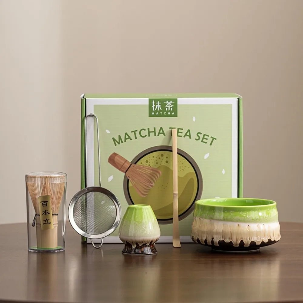 Kit Matcha – The Matcha – Vert Naturel avec Bol et Fouet Bambou - Oshi Matcha