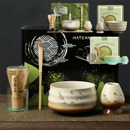 Kit Matcha – The Matcha – Vert Naturel avec Bol et Fouet Bambou - Oshi Matcha