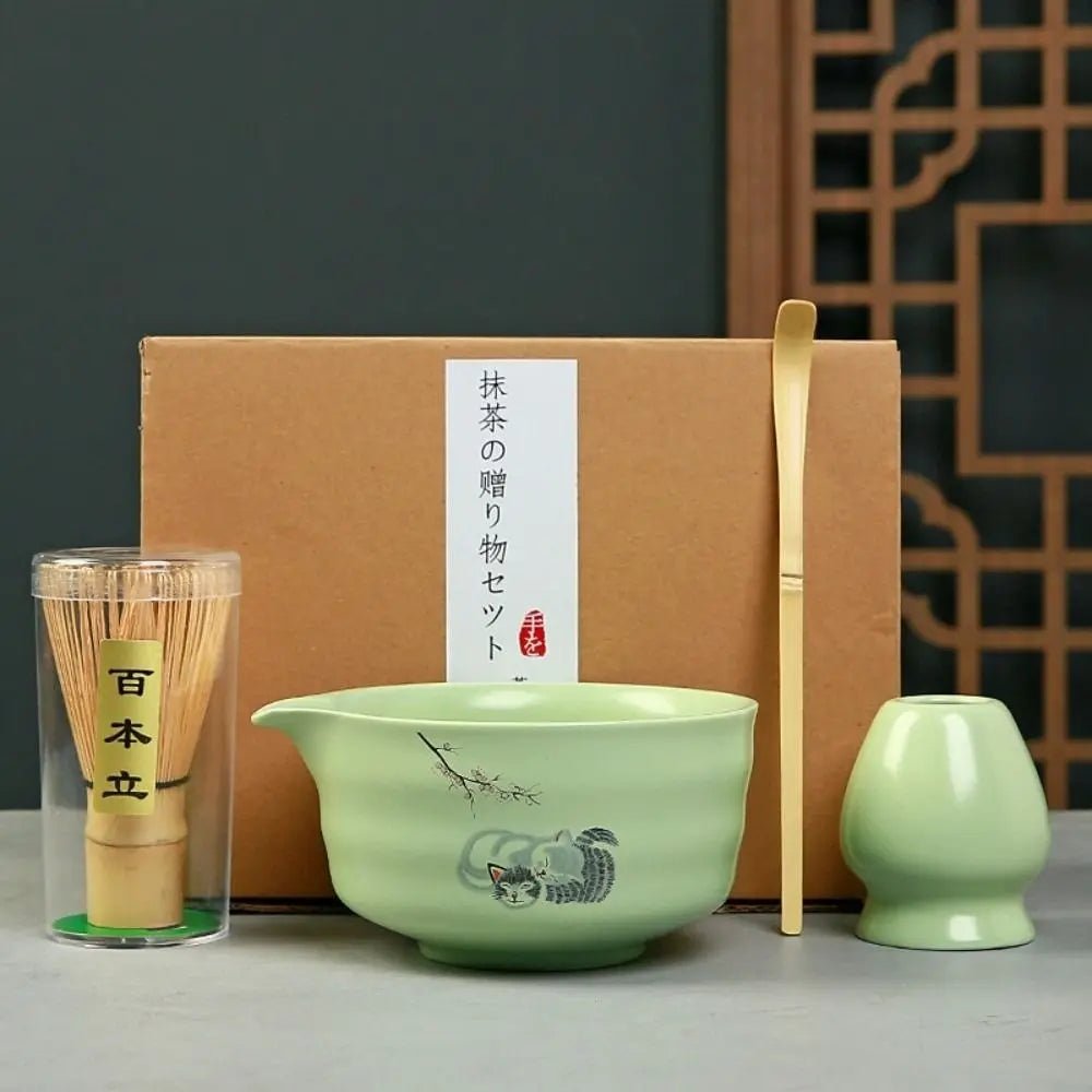 Kit Matcha – The Matcha – Vert Naturel avec Bol et Fouet Bambou - Oshi Matcha