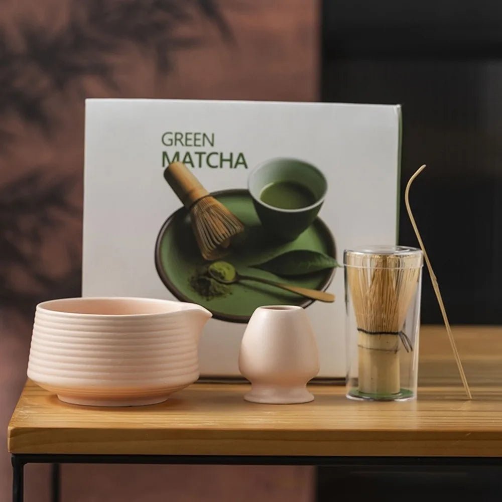 Kit Matcha – The Matcha – Vert Naturel avec Bol et Fouet Bambou - Oshi Matcha