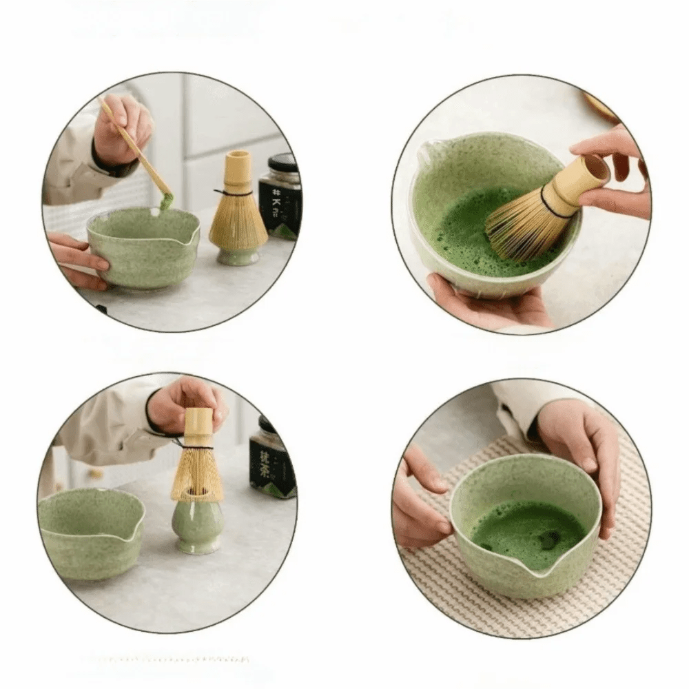Kit Matcha – The Matcha – Vert Naturel avec Bol et Fouet Bambou - Oshi Matcha