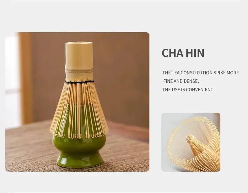 Kit Matcha Traditionnel Vert – Bol Matcha Céramique et Fouet Matcha pour THÉ MATCHA - Oshi Matcha