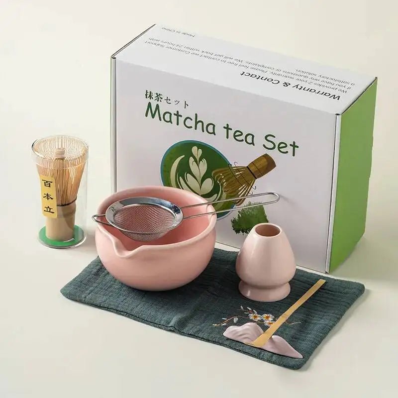 Kit Matcha Traditionnel Vert – Bol Matcha Céramique et Fouet Matcha pour THÉ MATCHA - Oshi Matcha