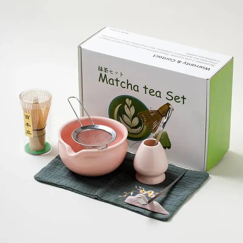 Kit Matcha Traditionnel Vert – Bol Matcha Céramique et Fouet Matcha pour THÉ MATCHA - Oshi Matcha