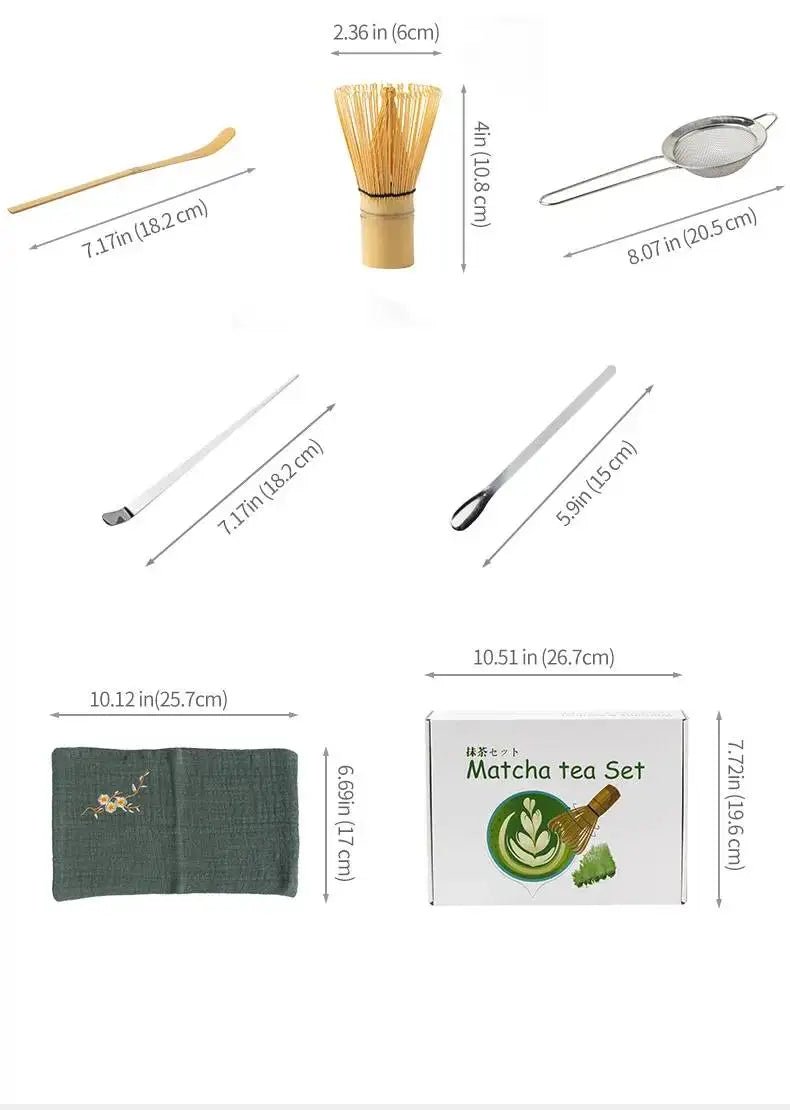 Kit Matcha Traditionnel Vert – Bol Matcha Céramique et Fouet Matcha pour THÉ MATCHA - Oshi Matcha