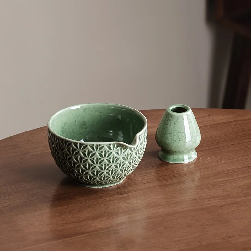 Kit Matcha Vert Céladon – Set Matcha Cérémonie pour THÉ MATCHA - Oshi Matcha