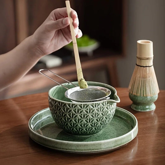 Kit Matcha Vert Céladon – Set Matcha Cérémonie pour THÉ MATCHA - Oshi Matcha