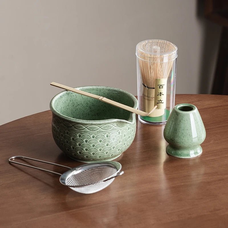 Kit Matcha Vert Céladon – Set Matcha Cérémonie pour THÉ MATCHA - Oshi Matcha