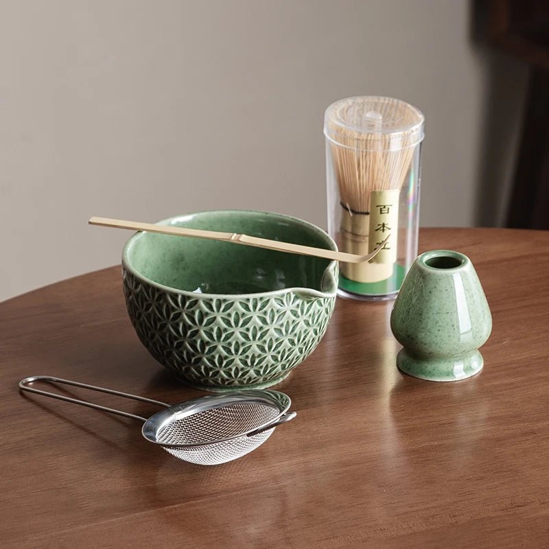 Kit Matcha Vert Céladon – Set Matcha Cérémonie pour THÉ MATCHA - Oshi Matcha