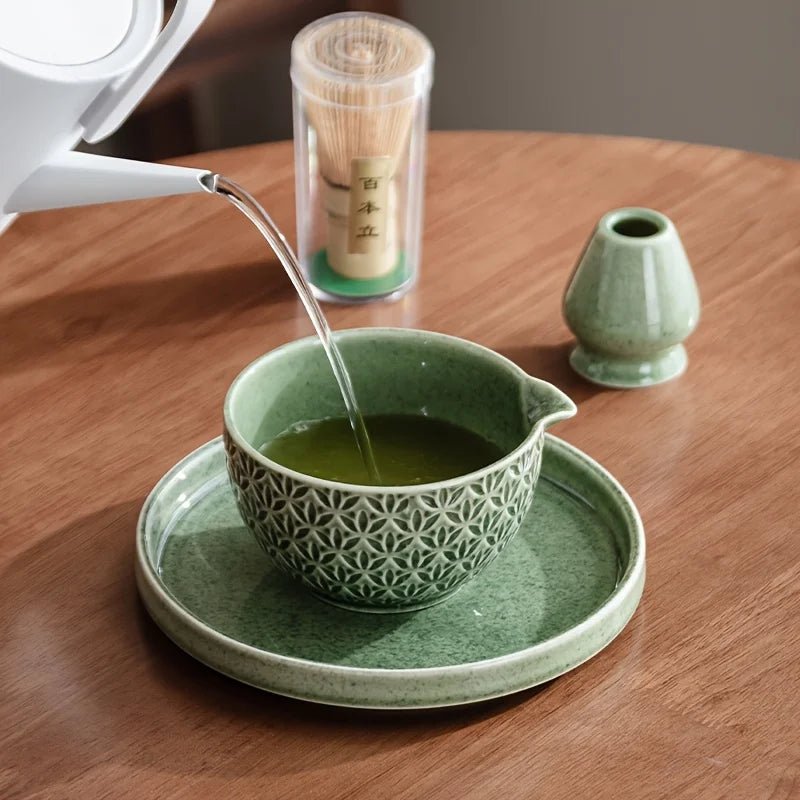 Kit Matcha Vert Céladon – Set Matcha Cérémonie pour THÉ MATCHA - Oshi Matcha