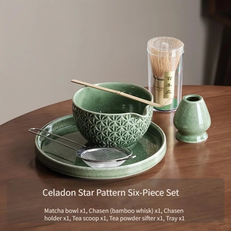 Kit Matcha Vert Céladon – Set Matcha Cérémonie pour THÉ MATCHA - Oshi Matcha