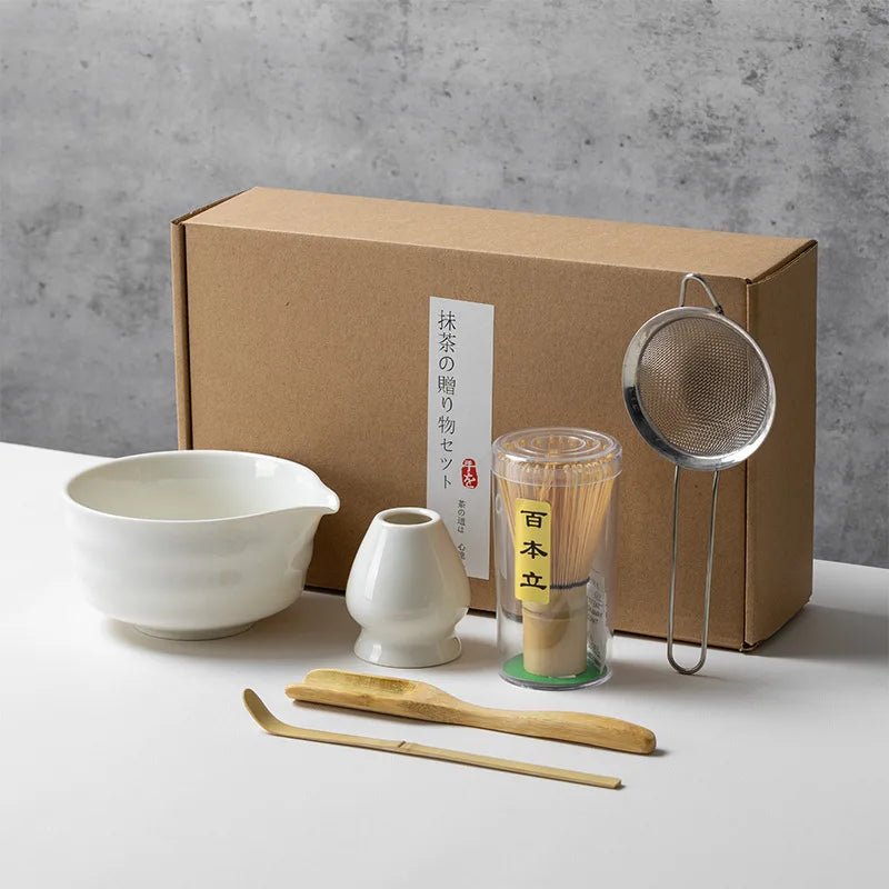 Kit Matcha Vert Jade – Bol Céramique, Fouet Bambou et Accessoires - Oshi Matcha