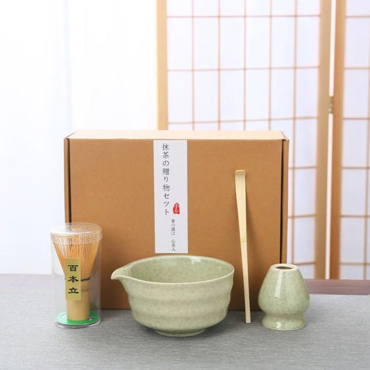 Kit Matcha Vert Marbré – Set Matcha Cérémonie pour THÉ MATCHA - Oshi Matcha