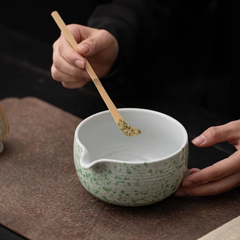 Kit Matcha Vert Moucheté – Set Matcha Cérémonie pour THÉ MATCHA - Oshi Matcha