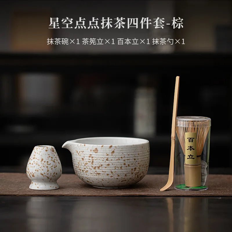 Kit Matcha Vert Moucheté – Set Matcha Cérémonie pour THÉ MATCHA - Oshi Matcha