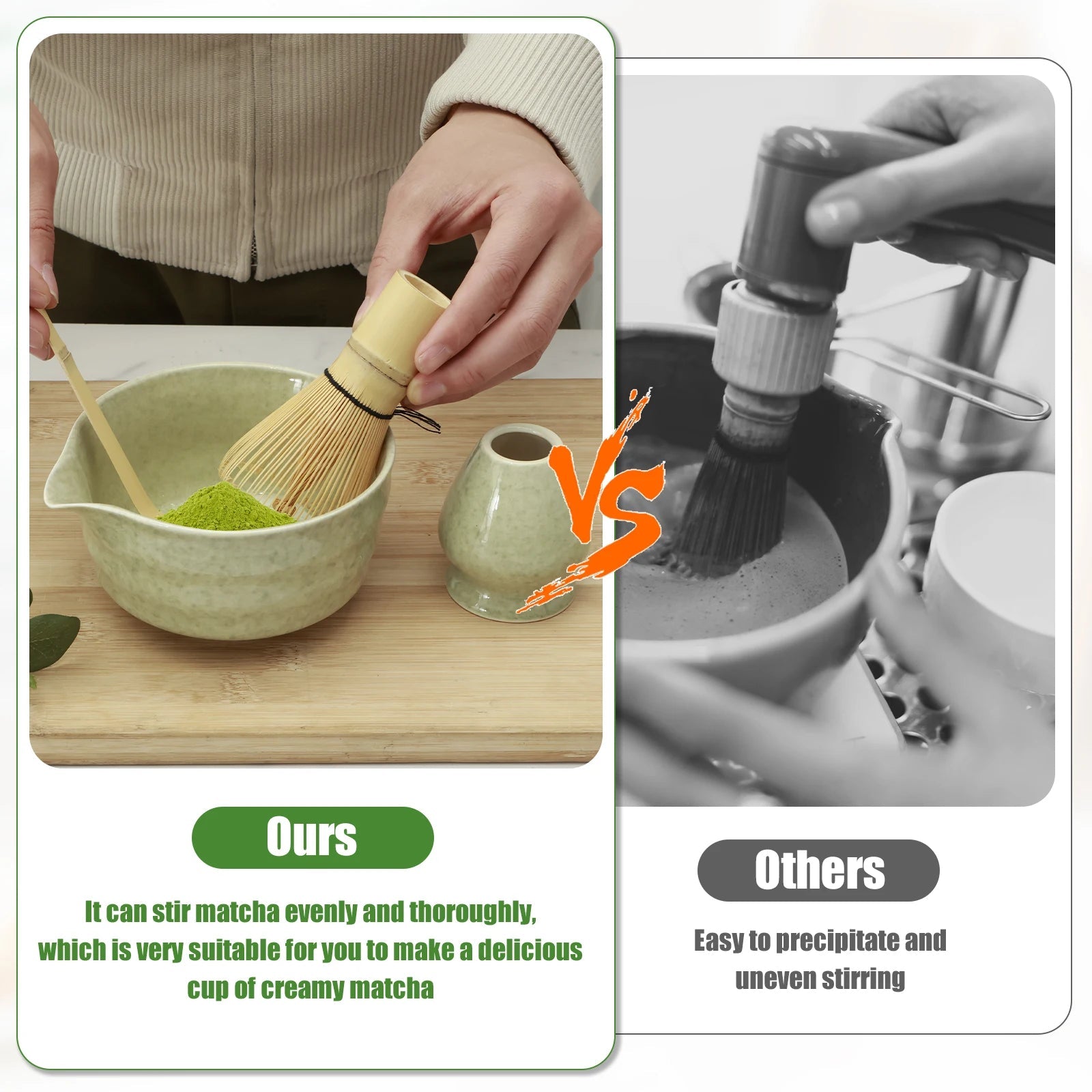 Kit Matcha Vert – Set Matcha Cérémonie avec Bol Verseur - Oshi Matcha