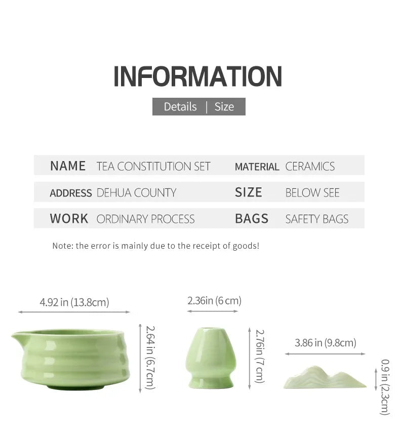 Kit Matcha Zen – Bol Matcha Vert Céramique et Fouet Matcha pour THÉ MATCHA - Oshi Matcha