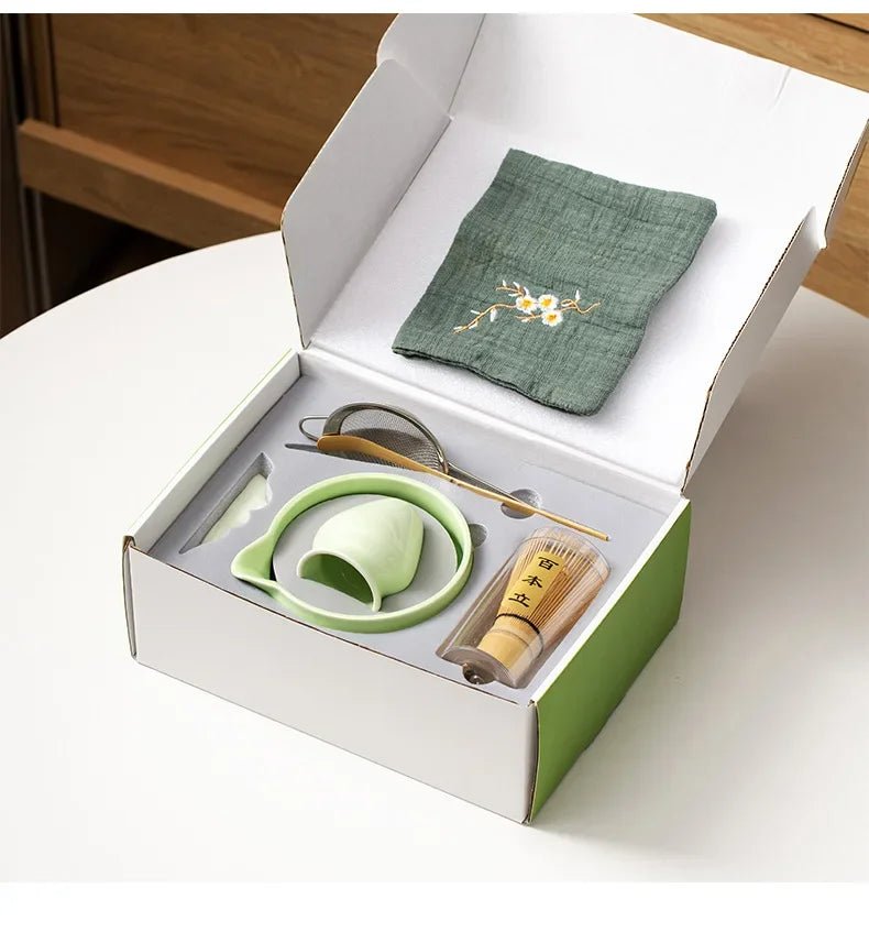 Kit Matcha Zen – Bol Matcha Vert Céramique et Fouet Matcha pour THÉ MATCHA - Oshi Matcha