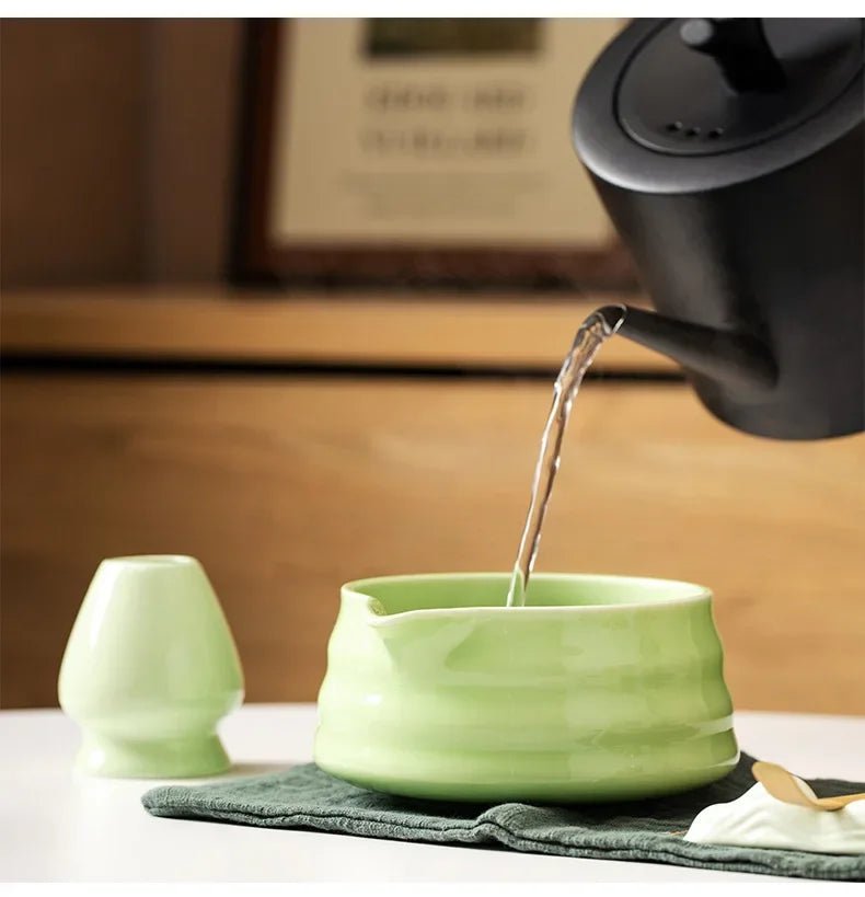 Kit Matcha Zen – Bol Matcha Vert Céramique et Fouet Matcha pour THÉ MATCHA - Oshi Matcha
