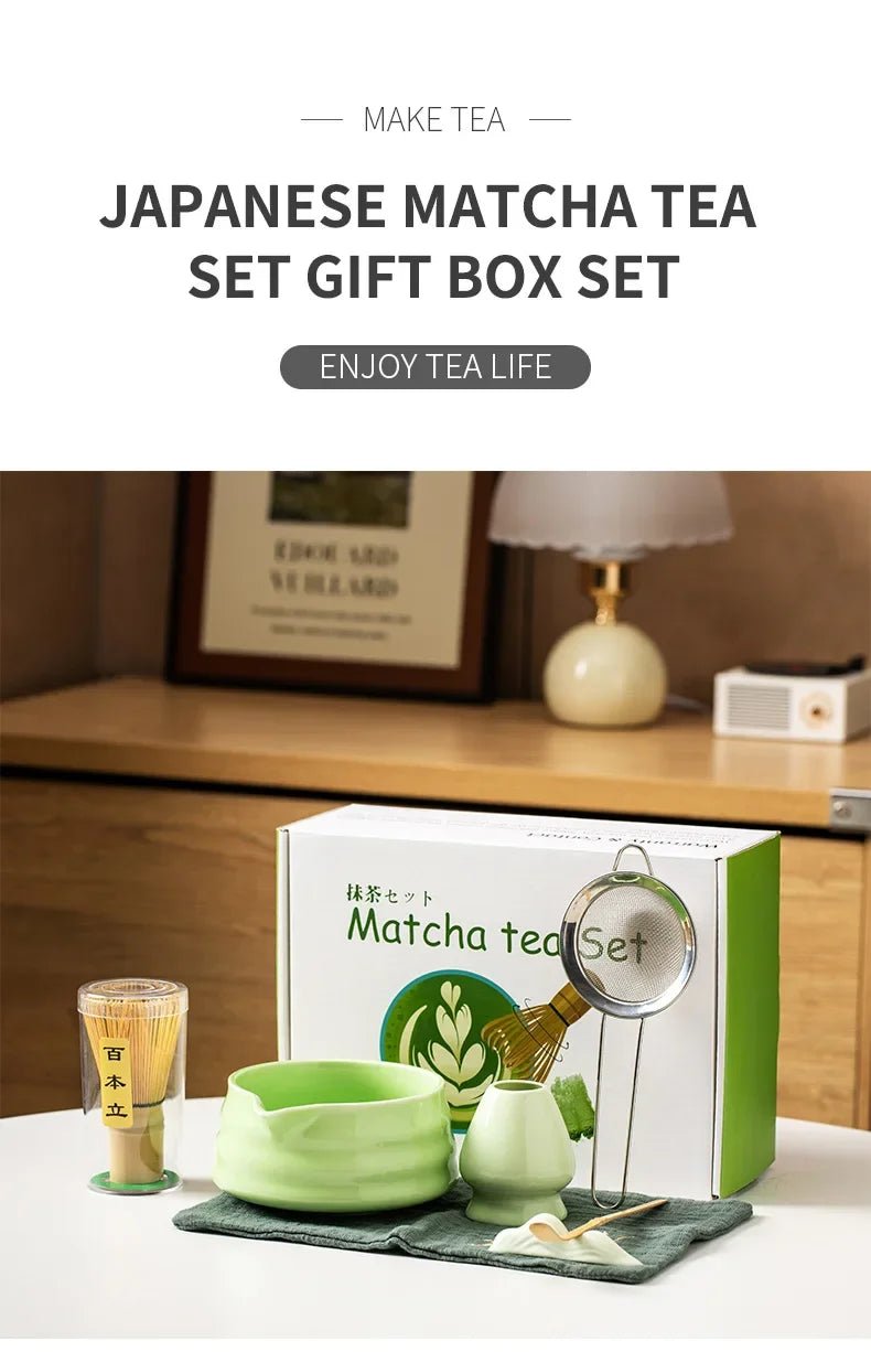 Kit Matcha Zen – Bol Matcha Vert Céramique et Fouet Matcha pour THÉ MATCHA - Oshi Matcha
