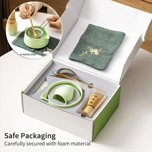 Kit Matcha Zen – Bol Matcha Vert Céramique et Fouet Matcha pour THÉ MATCHA - Oshi Matcha