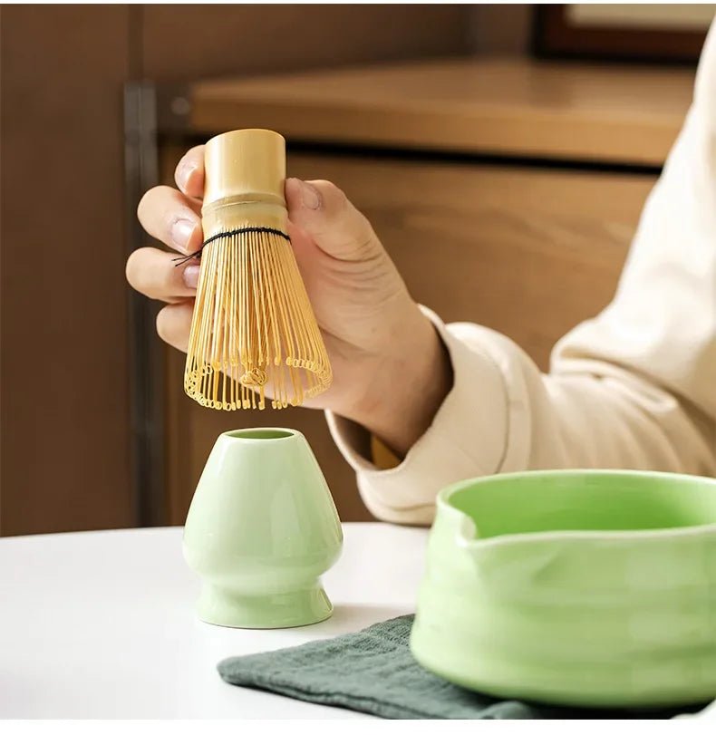 Kit Matcha Zen – Bol Matcha Vert Céramique et Fouet Matcha pour THÉ MATCHA - Oshi Matcha
