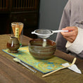 Charger l'image dans la visionneuse de la galerie, Rituel Matcha Marron – Set Céramique avec Fouet Bambou - Oshi Matcha
