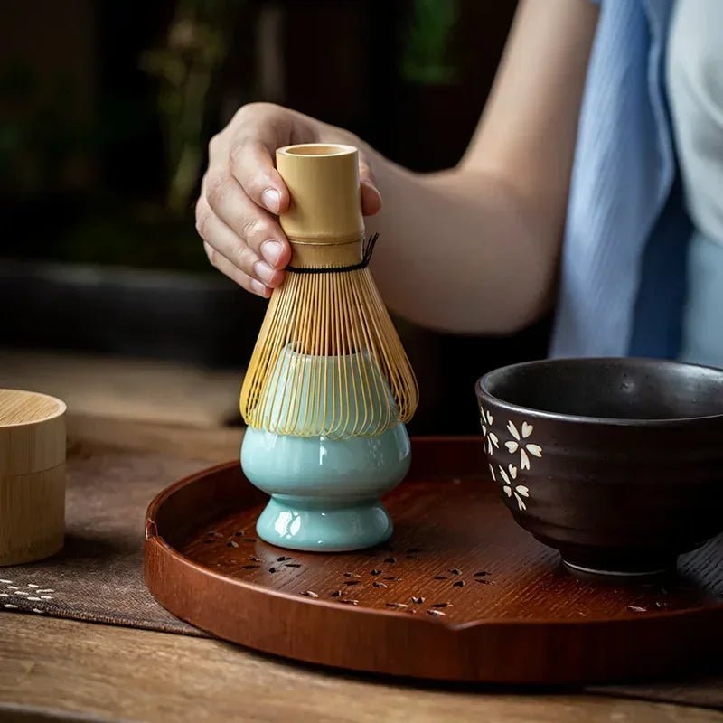 Set Matcha – The Matcha – Chasen et Chashaku avec Boîte de Rangement - Oshi Matcha