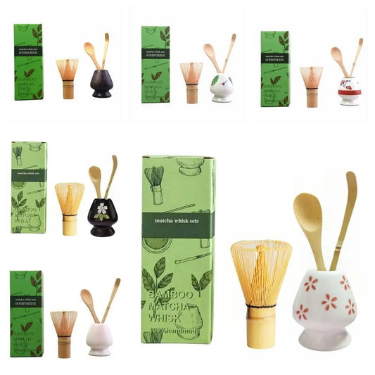 Set Matcha – The Matcha – Sakura Rose avec Chasen et Chashaku - Oshi Matcha