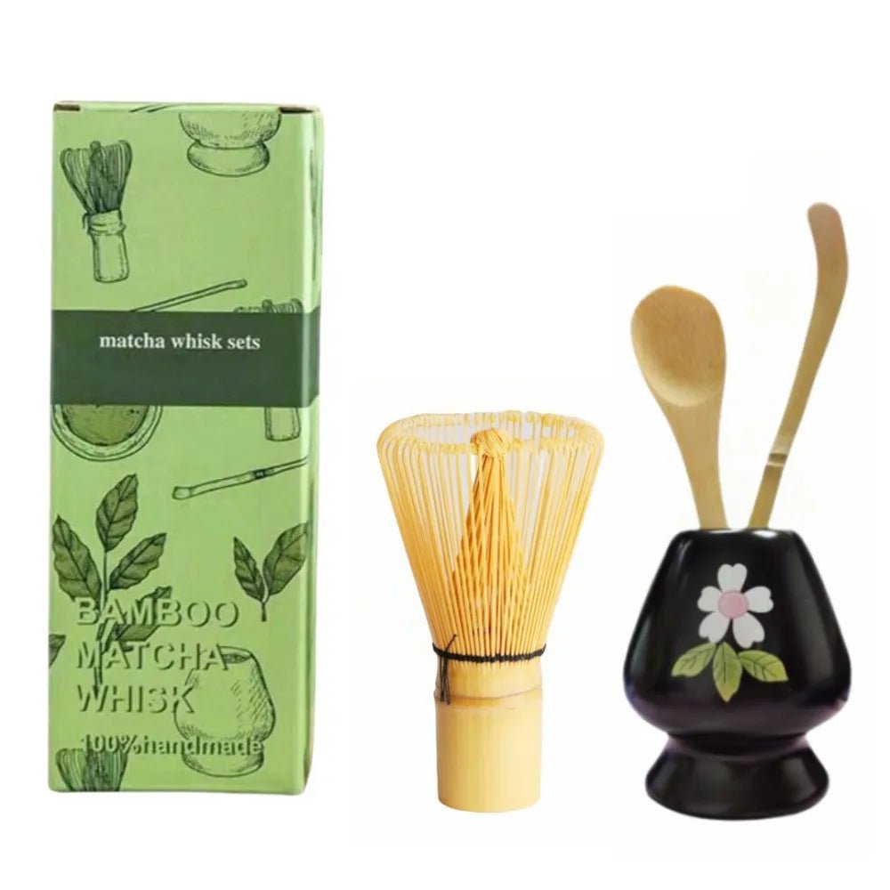 Set Matcha – The Matcha – Sakura Rose avec Chasen et Chashaku - Oshi Matcha
