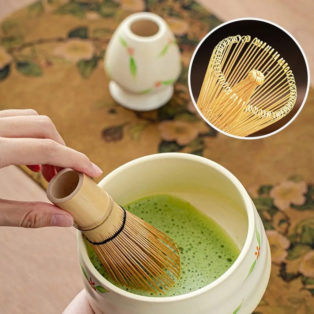 Set Matcha – The Matcha – Sakura Rose avec Chasen et Chashaku - Oshi Matcha